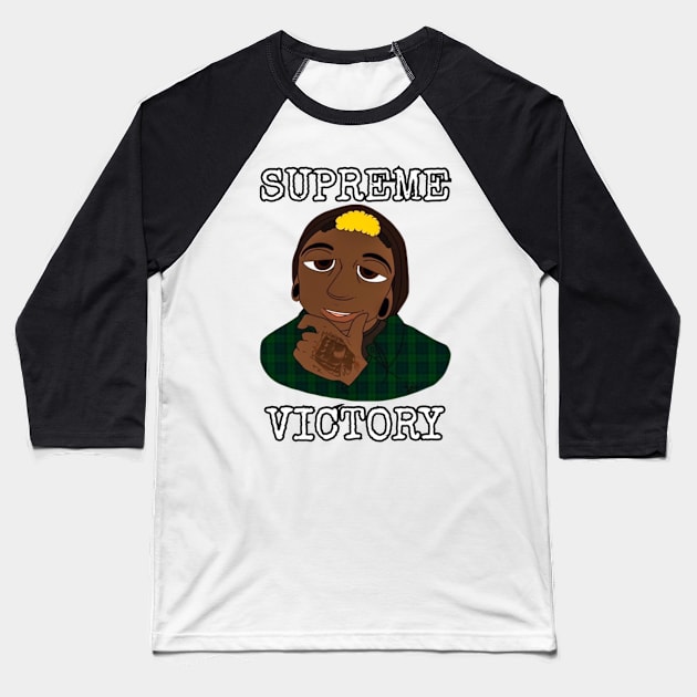 SUPREME VICTORY by xkillerdog Baseball T-Shirt by SomeBlackGuy